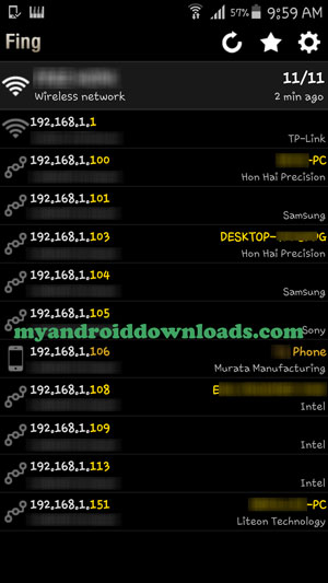 معرفة من معك على الشبكة - فحص شبكات الوايرلس باستخدام برنامج Fing للاندرويد