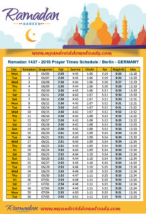 امساكية رمضان 2016 برلين المانيا تقويم رمضان 1437 Ramadan Imsakia Berlin Germany Amsakah Ramadan 2016 Berlin, Germany Amsakah Ramadan 2016 Berlin, Allemagne Amsakah Ramadan 2016 Berlin, Deutschland