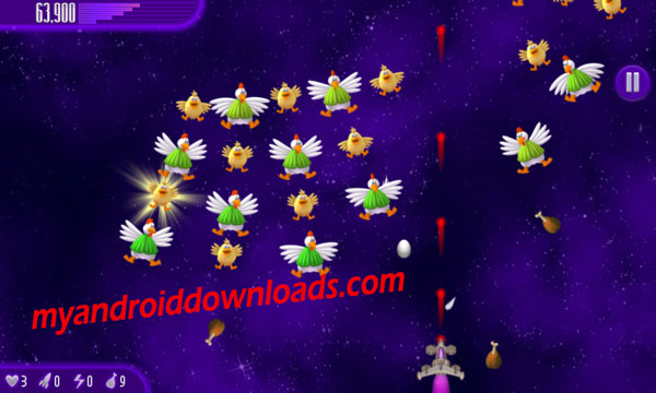 تحميل لعبة الفراخ للاندرويد Chicken Invaders 4 حرب الفراخ مجانا