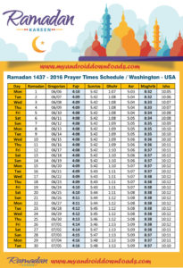 امساكية رمضان 2016 واشنطن امريكا تقويم رمضان 1437 Amsakah Ramadan 2016 Washington America | Amsakah Ramadan 2016 Washington Amérique Fasting hours Washington America | Jeûne heures Washington Amérique