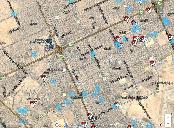 خريطة البوك ستوب و الجيم في منطقتك من اجل لعبه بوكيمون غو - تحميل لعبة بوكيمون جو للاندرويد و الايفون ، تحميل بوكيمون غو من افضل العاب بوكيمون - لعبة بوكيمون قو