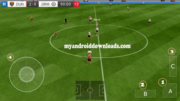 تحميل لعبة دريم ليج للاندرويد Dream League Soccer 2020 العاب كورة- من خلال، A، B ،C يسمح لك اللعب بكل حرية 