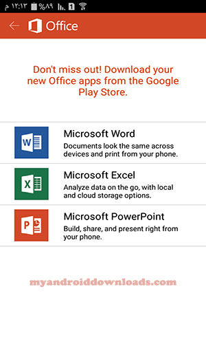 تحميل برنامج اوفيس للاندرويد كامل