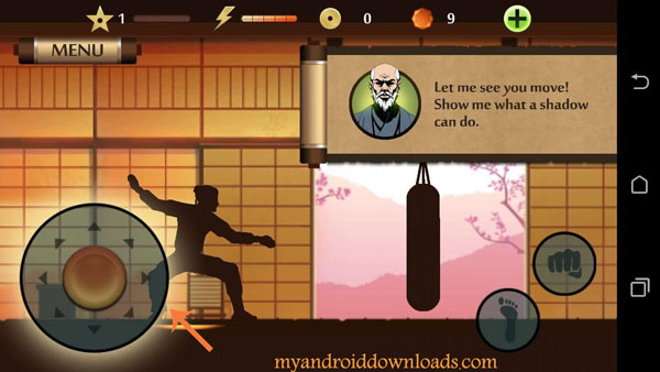 تعلم فنون القتال بعد تحميل لعبة Shadow Fight 2 مجانا لعبة الظل المقاتل