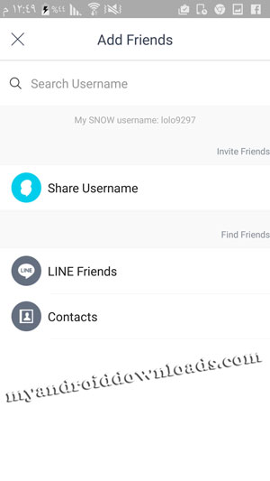 كيفية اضافة الاصدقاء في برنامج سنو - تحميل برنامج snow للاندرويد