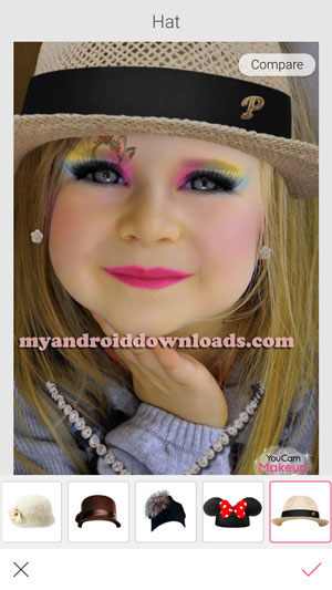 يمكنك من خلال برنامج youcan makeup اضافة التعديلات على الشعر كما تريد على الصورة 