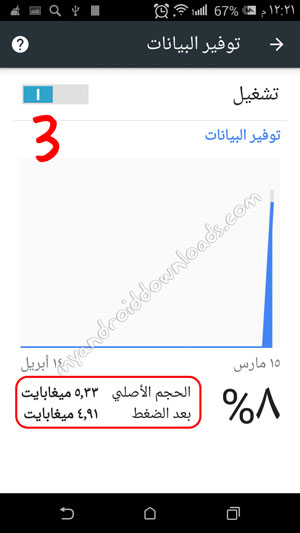 كيف تقلل استهلاك باقة الانترنت لجهازك في كروم