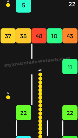 كيفية زيادة طول الثعبان بعد تحميل لعبة snake vs block للاندرويد