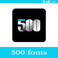 500fonts – تحميل افضل تطبيقات كتابة على الصور للاندرويد مجانا