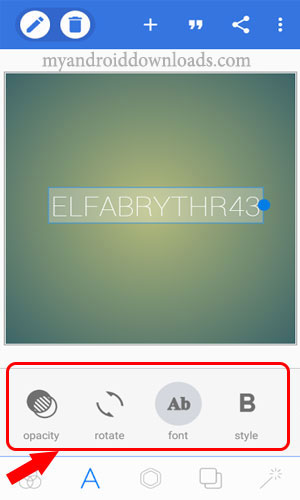 إضافة ملصقات واختيار نوع الخط والتحكم بالخلفية – تحميل أفضل تطبيقات الكتابة على الصور للاندرويد