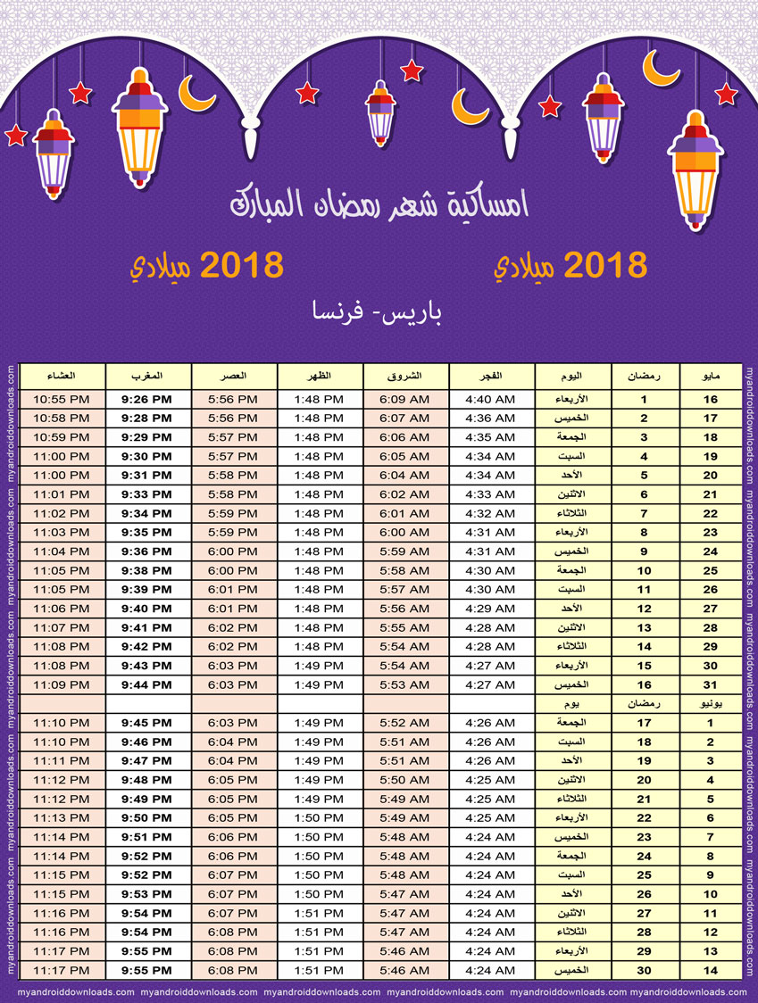 اذان الفجر مسقط رمضان