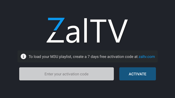 وضع كود برنامج zaltv iptv للاندرويد