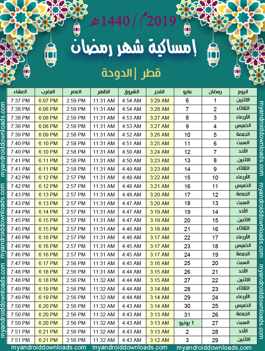 في مواقيت ٢٠٢١ الصلاة الرياض الإمساك برمضان