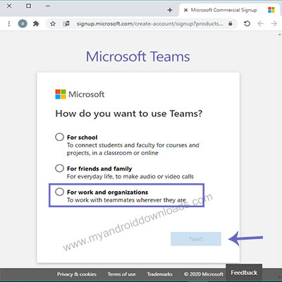 حل مشكلة التسجيل في microsoft teams