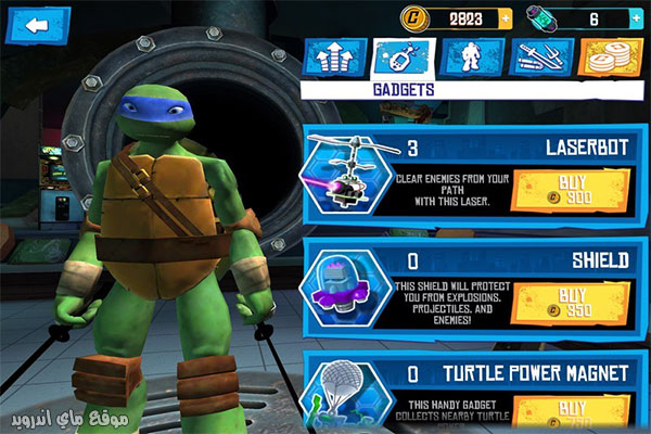 شراء التعزيزات لتمنح نفسك القوة Ninja Turtles 2021