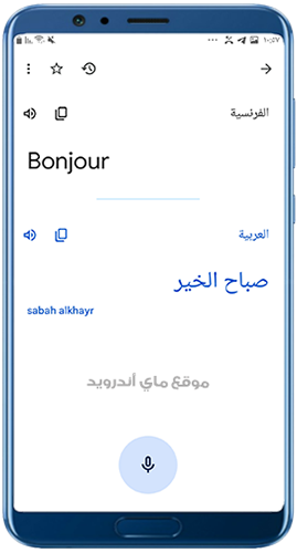 ترجمة من الفرنسية إلى العربية بالصوت