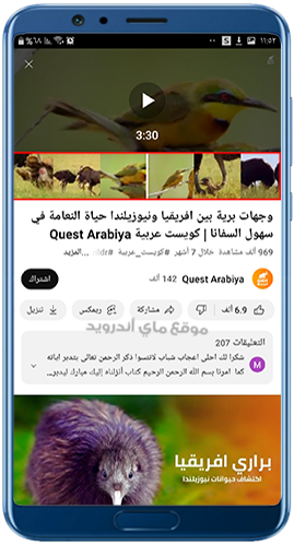 مشاهدة لقطات فيديو يوتيوب عربي موسعة