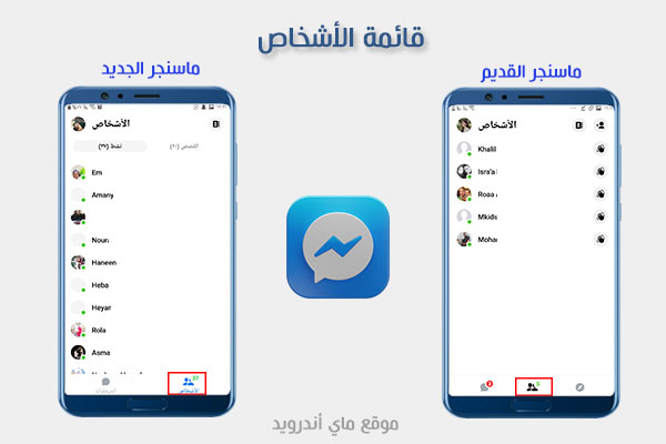 قائمة الاشخاص في برنامج ماسنجر القديم الازرق