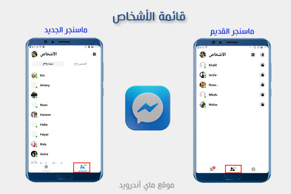 قائمة الاشخاص في برنامج ماسنجر القديم الازرق