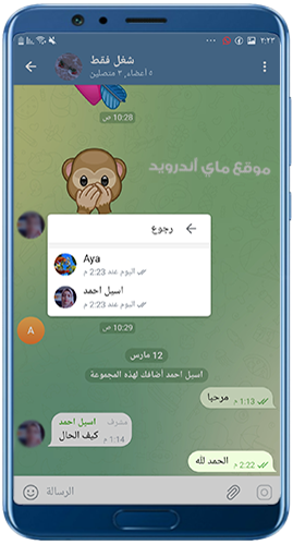 معرفة من قرأ الرسالة في جروب تلكرام 2023
