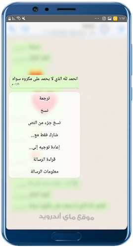 تغبيش الخلفية في واتس ايفون mb