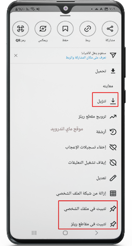 تثبيت المنشورات في انستقرام الذهبي البطريق