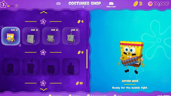 متجر SpongeBob – The Cosmic Shake الجديد