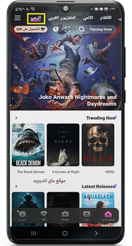 مجموعة من افلام الرعب في تطبيق LOk LOK