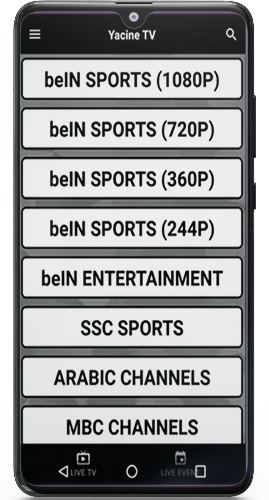 اشهر القنوات في برنامج ياسين تي في الاسود 